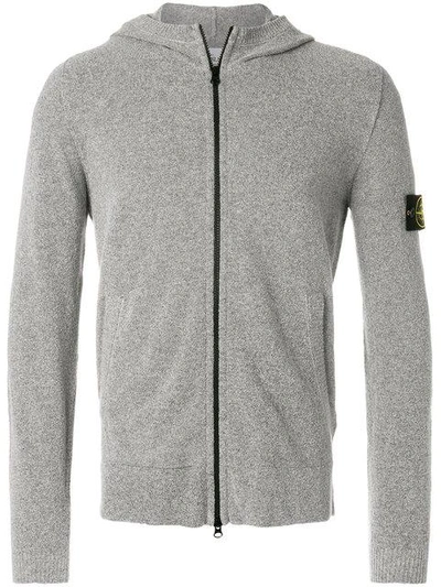 Stone Island Zip Front Hoodie