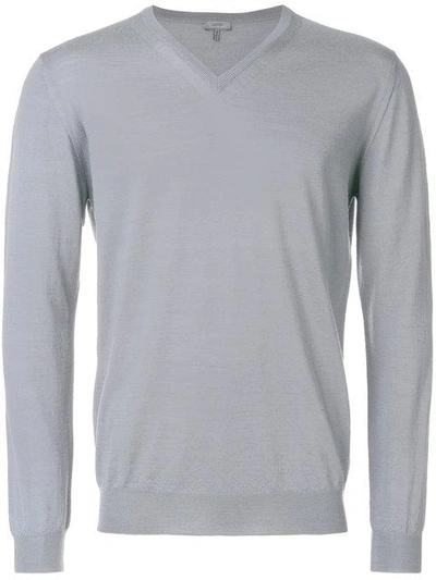Lanvin V-neck Sweater - Grey
