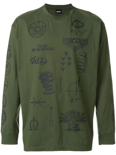 Ktz Multi-stamp Sweatshirt In Green