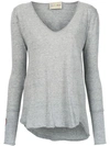 Andrea Bogosian Embroidered Long Sleeves Blouse In Grey