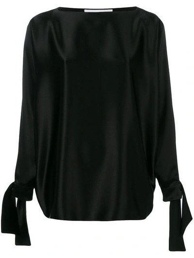 Gianluca Capannolo Tied Sleeves Blouse In Black