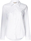 Michael Michael Kors Floral Embellishment Shirt - White
