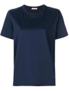 Moncler Roll Cuff Tee In Blue