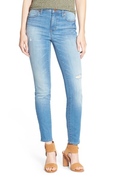 Madewell High Rise Crop Skinny Jeans (sadie Wash) | ModeSens