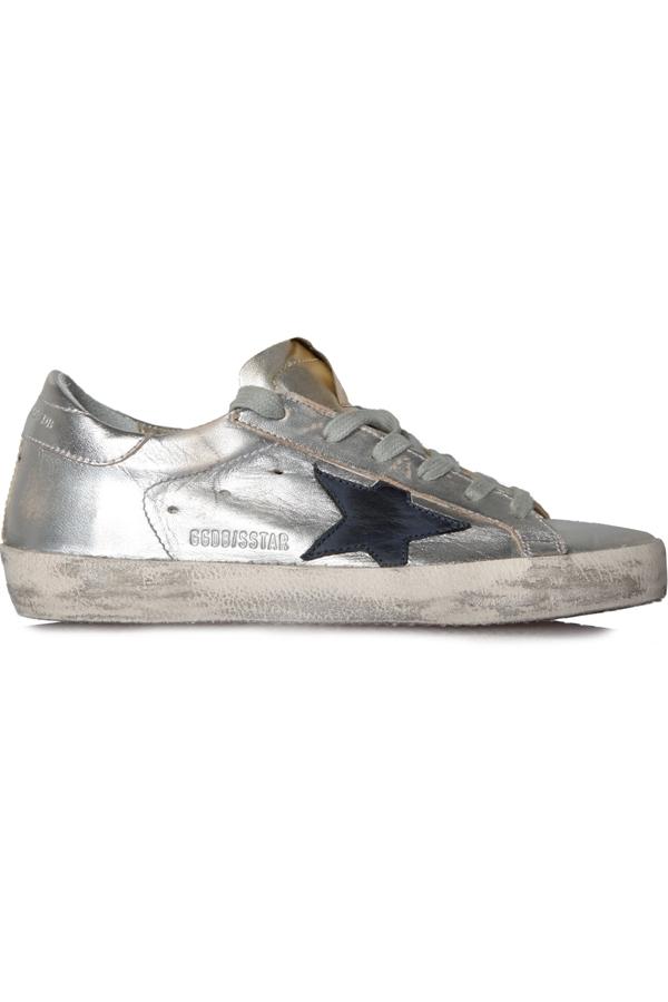 Golden Goose Sneakers Superstar Gold Silver In Gold Silver Golden Black Modesens
