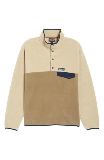 Patagonia Synchilla Snap-t Fleece Pullover In Ash Tan