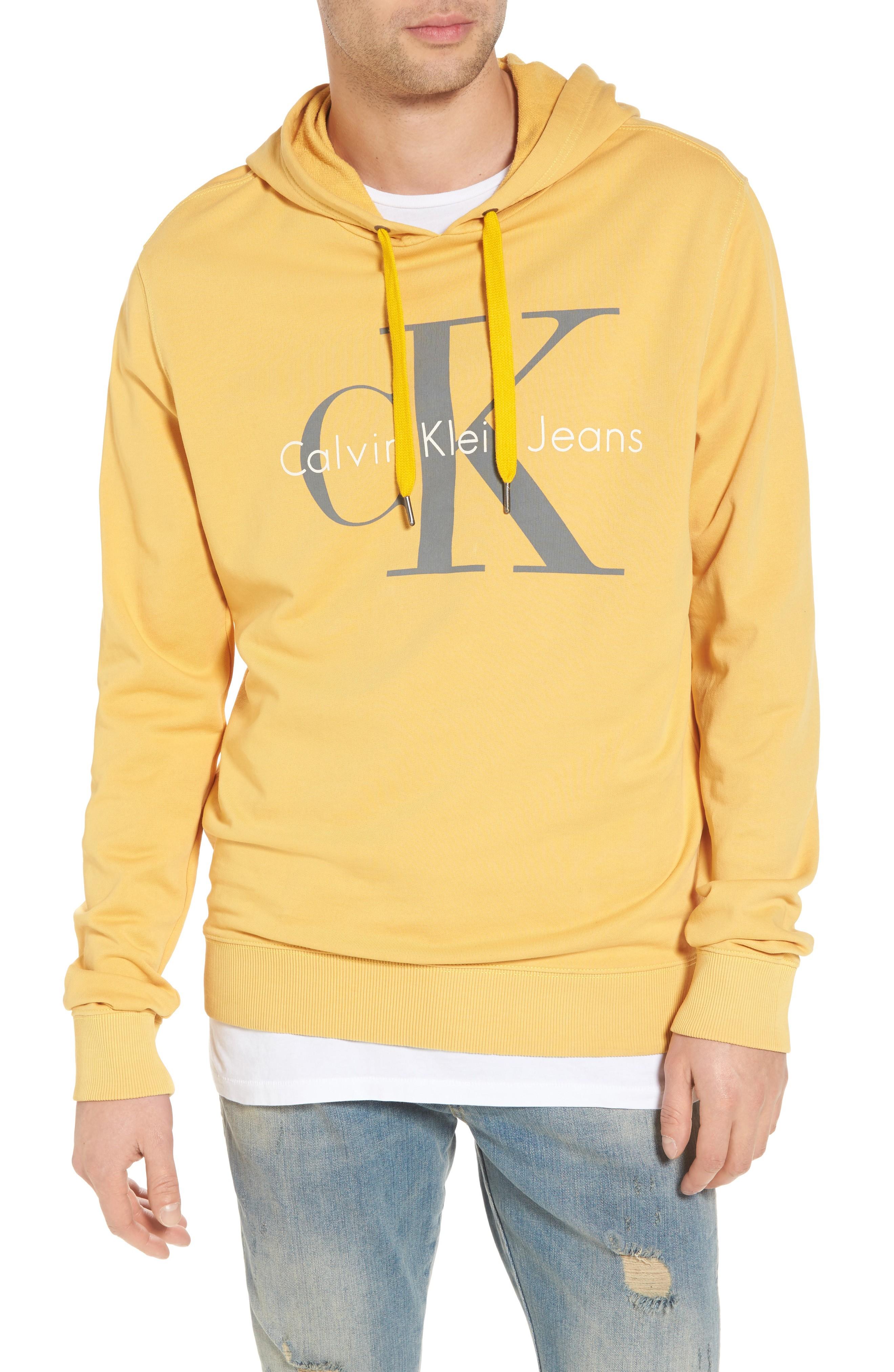 yellow calvin klein sweater