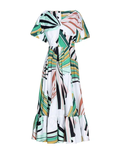 Emilio Pucci Midi Dress In Green