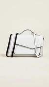 Botkier Cobble Hill Leather Crossbody Bag - White In Chalk
