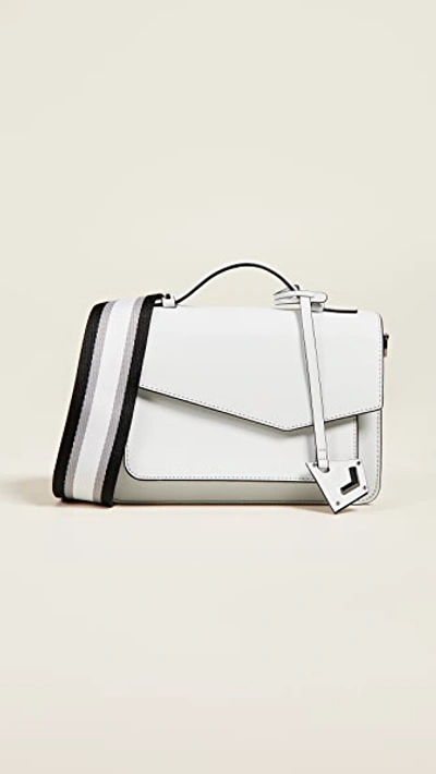 Botkier Cobble Hill Leather Crossbody Bag - White In Chalk