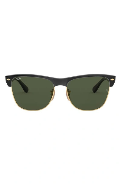 Ray Ban Highstreet 57mm Sunglasses In Demi Black/green Solid