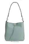 Rebecca Minkoff Small Darren Deerskin Leather Feed Bag - Green In Dusty Green