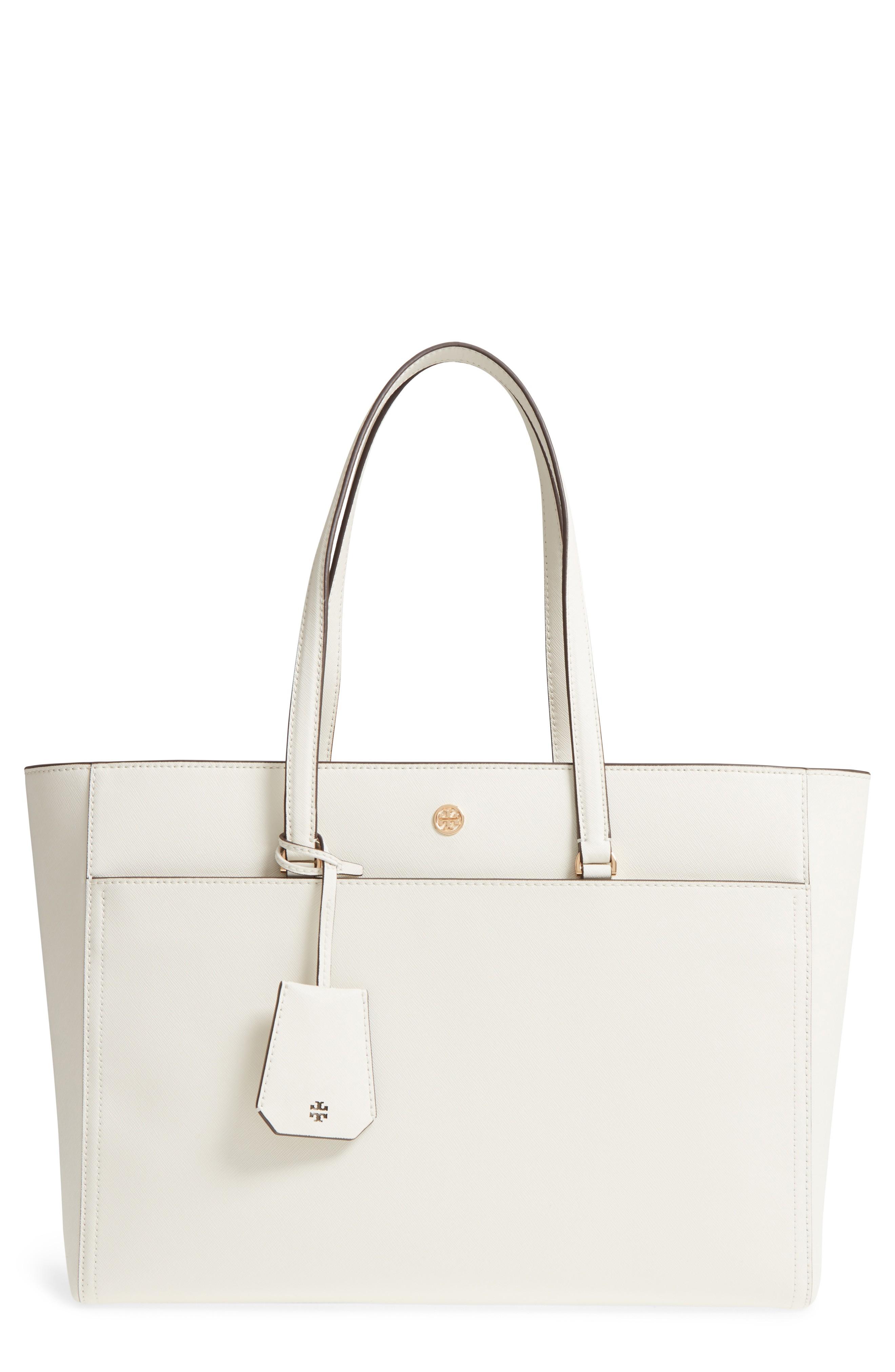 tory burch white tote