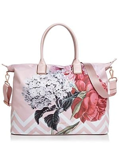 Ted Baker Large Palace Gardens Nylon Tote - Pink In Dusky Pink