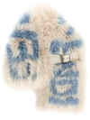 Fendi Fox Fur Logo Collar - Multicolour