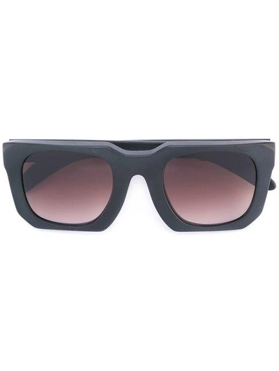 Kuboraum Square Frame Sunglasses - Black
