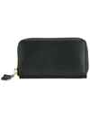 Comme Des Garçons Zip Around Wallet In Black