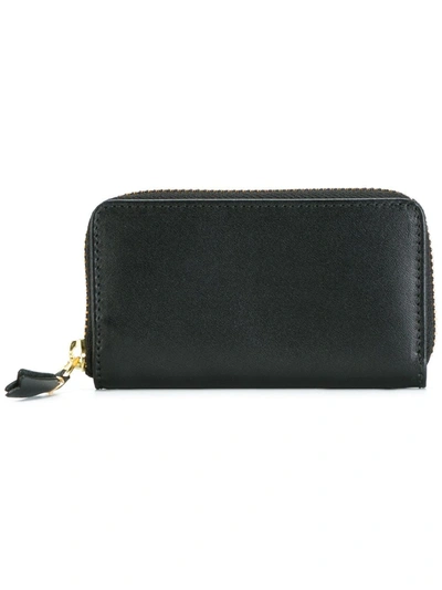 Comme Des Garçons Zip Around Wallet In Black