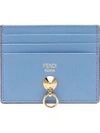 Fendi Hanging Ring Detail Cardholder - Blue