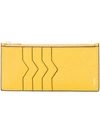 Valextra Vertical Wallet - Yellow In Yellow & Orange