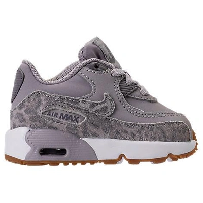 Nike Girls' Toddler Air Max 90 Se Leather Running Shoes, Grey