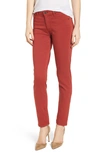 Ag 'the Prima' Cigarette Leg Skinny Jeans In Firebrick