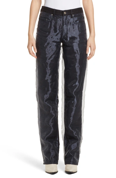 Y/project Organza Jeans In Noir | ModeSens