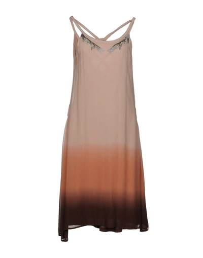 Guess Knee-length Dress In Pale Pink
