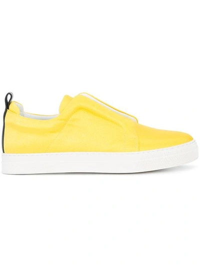 Pierre Hardy Slider Sneakers  In Yellow & Orange