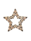 Rosa De La Cruz 18k Burnished Gold Diamond Star Earring