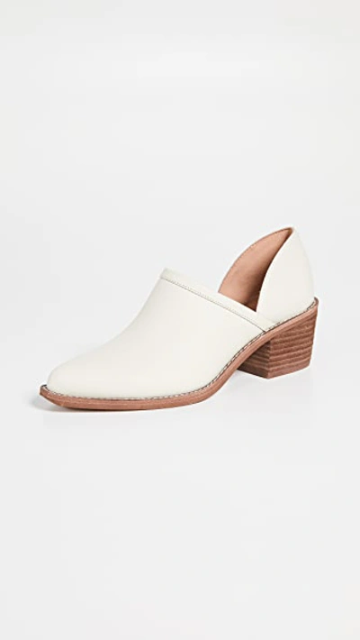 Madewell The Brady Block Heel Bootie In Vintage Canvas Leather