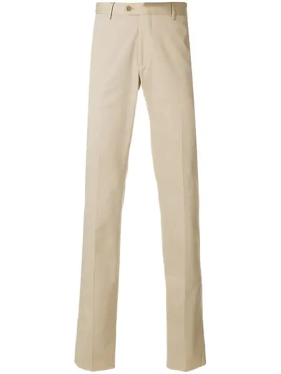 Etro Panama Trousers In Neutrals