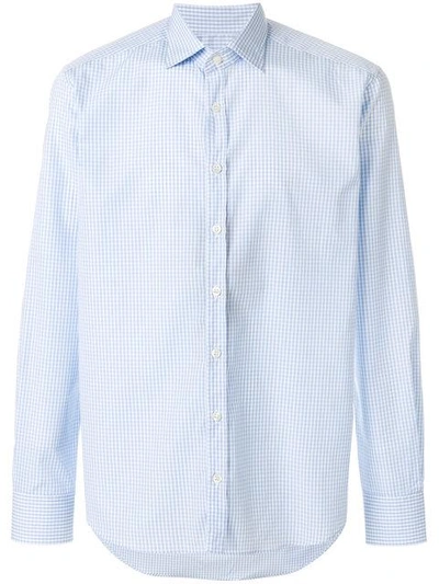 Etro New Warrant Fine Check Shirt