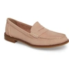 Sperry Seaport Penny Loafer In Rose Dust Leather