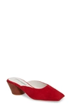 Jeffrey Campbell Lakme Mule In Red Suede