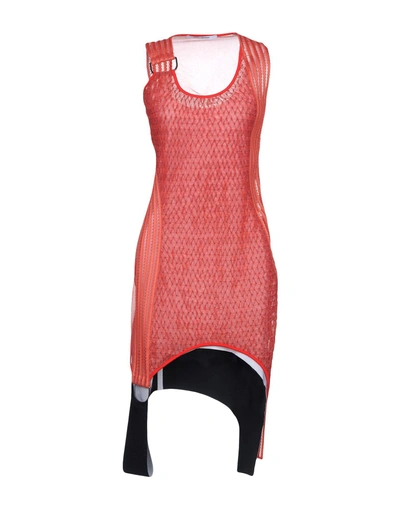 Paco Rabanne Short Dress In Coral