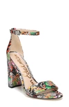 Sam Edelman Yaro Ankle Strap Sandal In Bright Multi Print