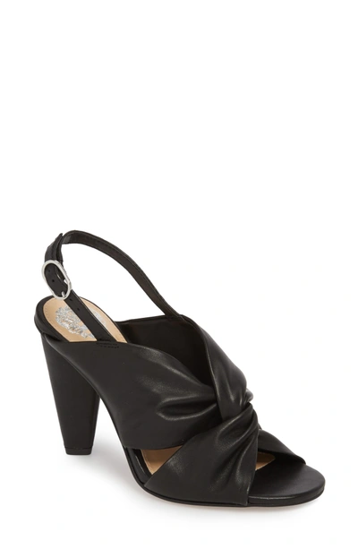 Vince Camuto Kattie Slingback Sandal In Black Leather