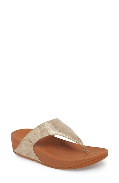 Fitflop Lulu Thong Sandal In Gold