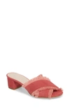 Patricia Green Kate Slide Sandal In Rose Suede