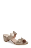 Patricia Green Palm Beach Slide Sandal In Bronze Leather