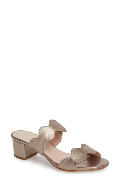 Patricia Green Palm Beach Slide Sandal In Bronze Leather