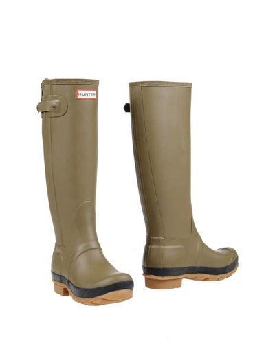 Hunter Boots In Military Green