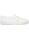 Michael Michael Kors Keaton Slip-on Sneakers In White