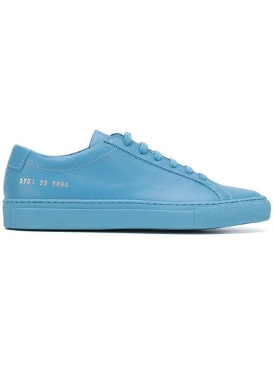 Common Projects Original Achilles Low Sneakers In Cadet Blue