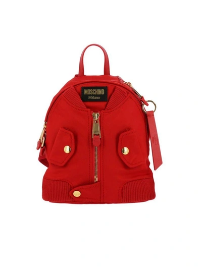 Moschino Backpack Shoulder Bag Women  Couture In Red