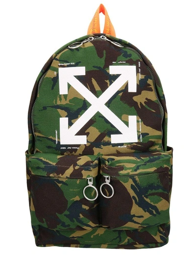 Off-white Camouflage Cotton Backpack