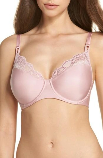 Wacoal Lace Impression Lace Underwire T-shirt Bra In Mauve