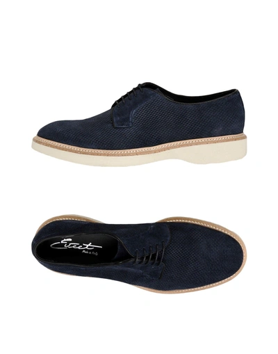 Eveet Laced Shoes In Dark Blue