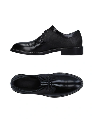 Mm6 Maison Margiela Lace-up Shoes In Black